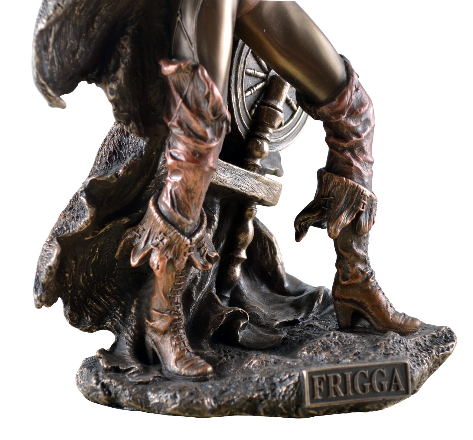 Vogler direct Gmbh Dekofigur Odins, Frigga, bronziert von by Hand Frau Göttin Nordische Veronese