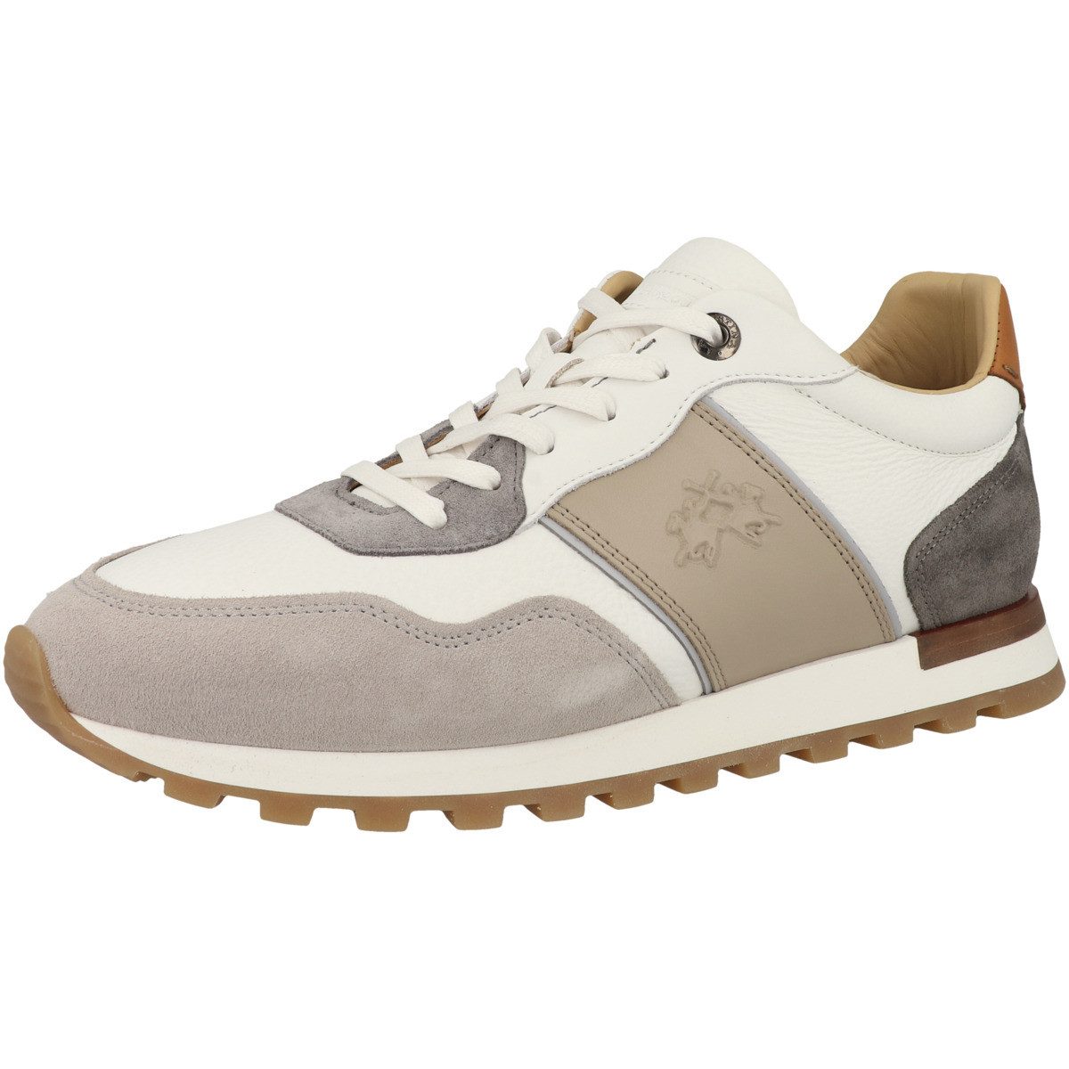 La Martina LFM261 Herren Sneaker Turnschuhe, Sportschuhe, Freizeitschuhe, Halbschuhe, Schnürschuhe – Bild 4 von 5