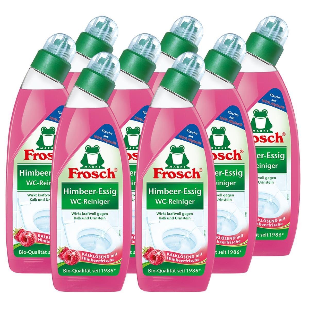 FROSCH Frosch Himbeer-Essig WC-Reiniger 750 ml - Gegen Kalk und Urinstein (8e WC-Reiniger