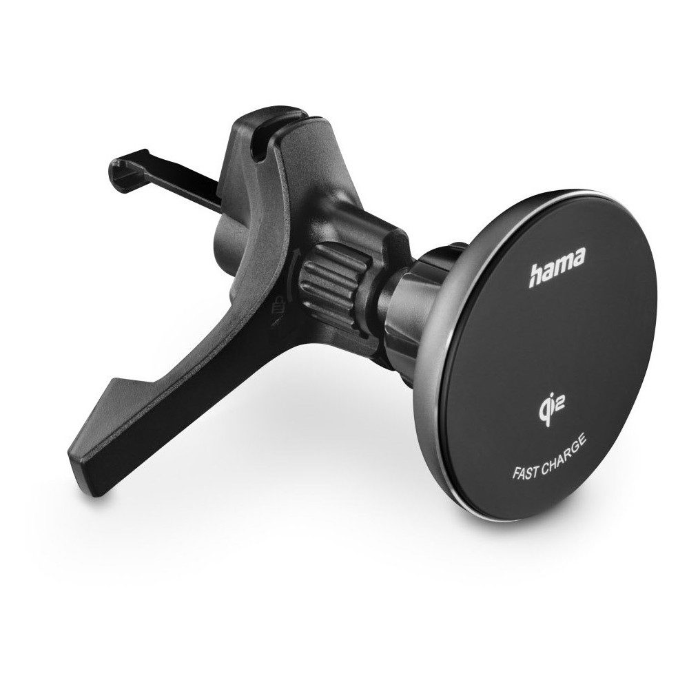 Hama Hama Qi2 Kfz-Ladegerät 15W schwarz für Qi-Geräte. Wireless Charger (Kfz-Ladegerät, Schnellladung mit 15W, kompatibel mit Qi-Geräten, 15W Schnellladung, kompatibel mit Qi-Geräten)