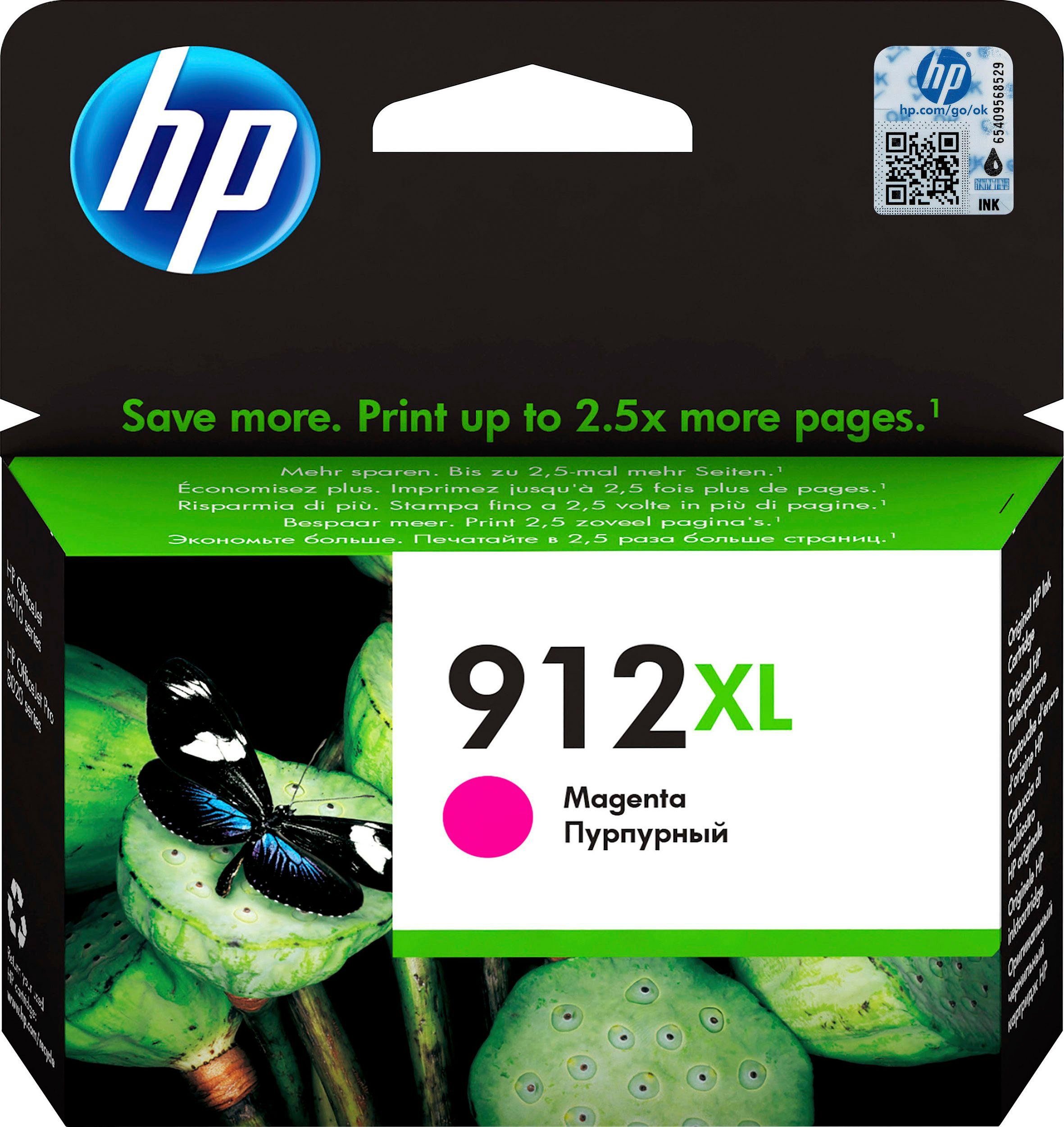 HP 912XL Tintenpatrone (1-tlg., original magenta XL) Druckerpatrone 912