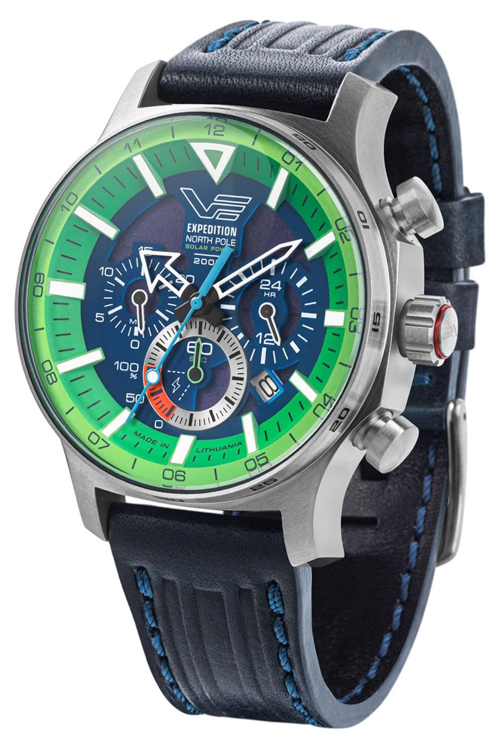Vostok Europe Chronograph Herren-Solaruhr Expedition North Pole Polar Spruc günstig online kaufen