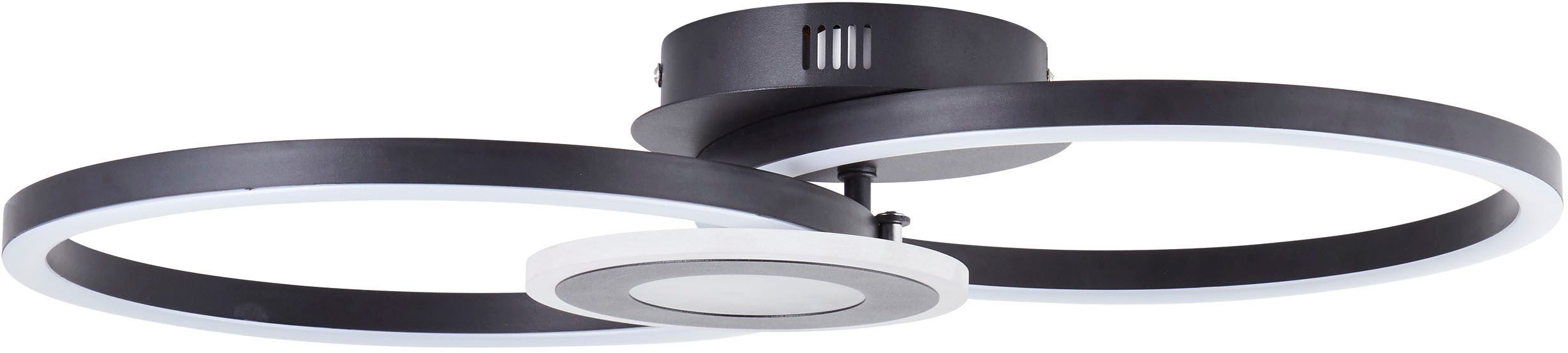 Brilliant LED Deckenleuchte Avanza, LED fest integriert, Warmweiß, LED-Profilleuchte, 30 x 52 cm, 2900 lm, 3000 K, schwenkbar, schwarz