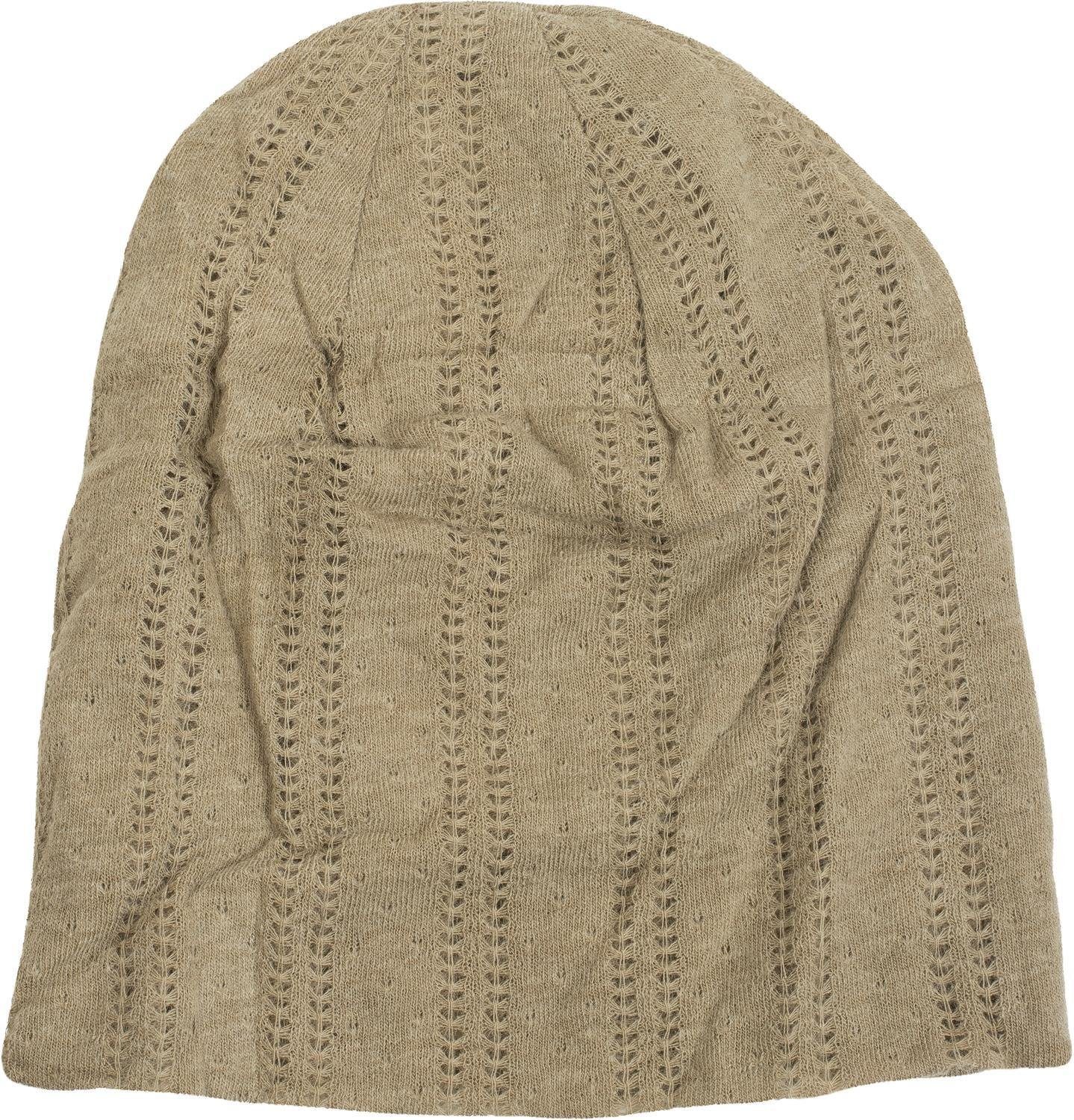 styleBREAKER Strickmütze Feinstrick Beanie mit Lochmuster günstig online kaufen