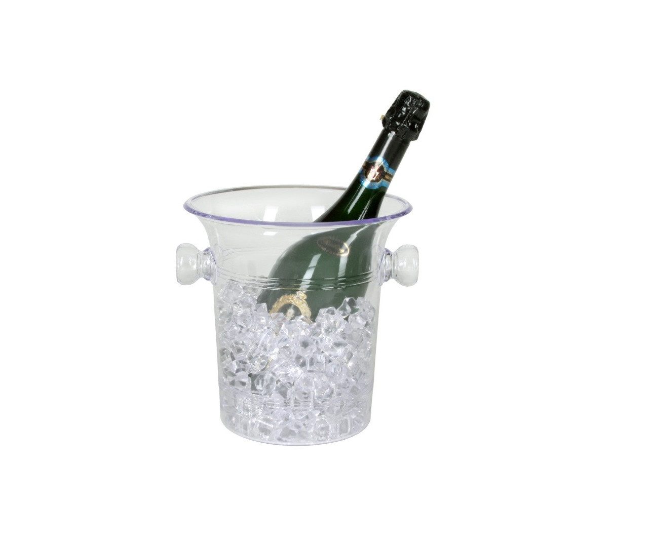 Fuchs Gastronomiebedarf Wein- und Sektkühler Champagnerkübel Acryl-Flaschenkühler Eiseimer Classic 3L