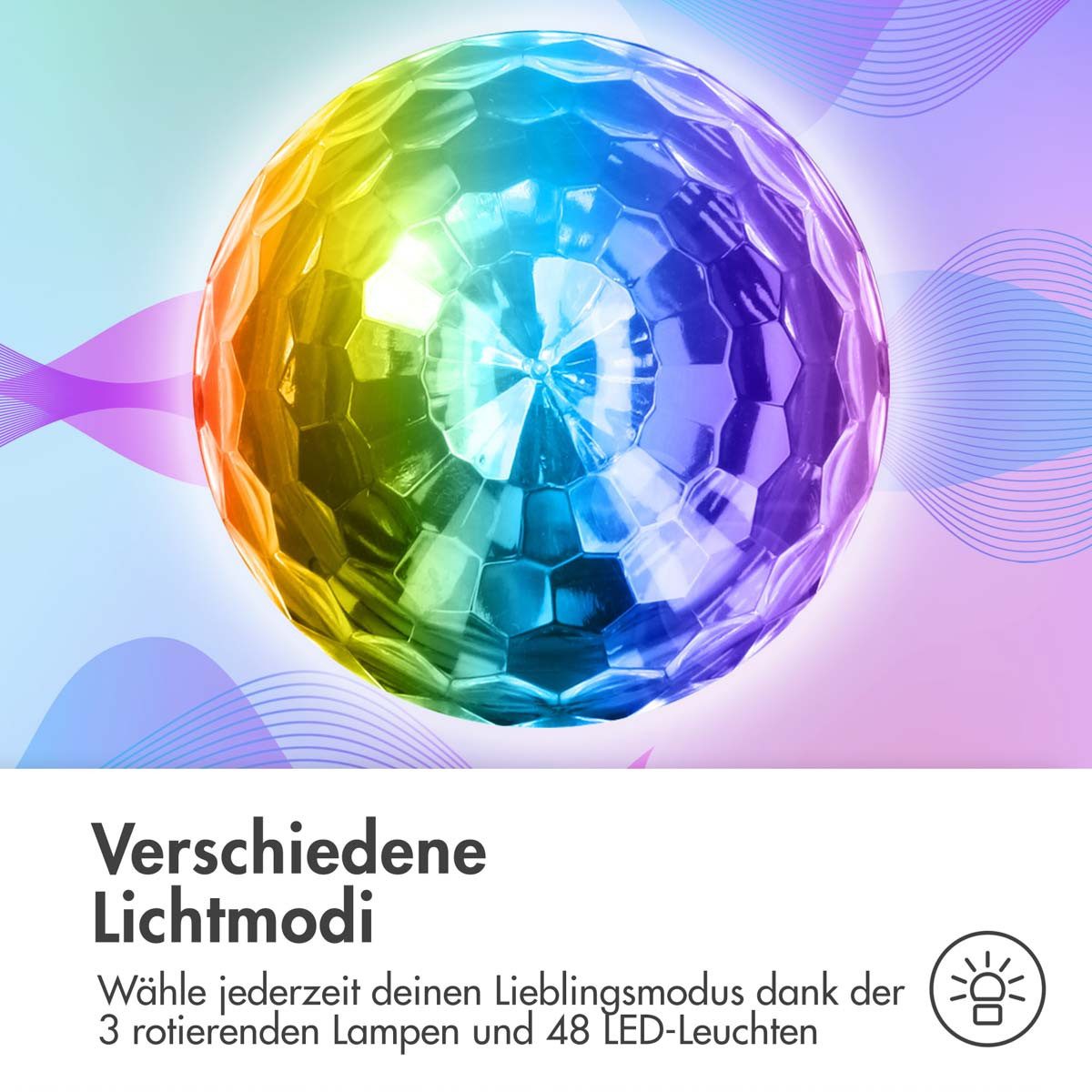imoshion Discolicht imoshion Rotierenden LED-Disko Licht - Discokugel