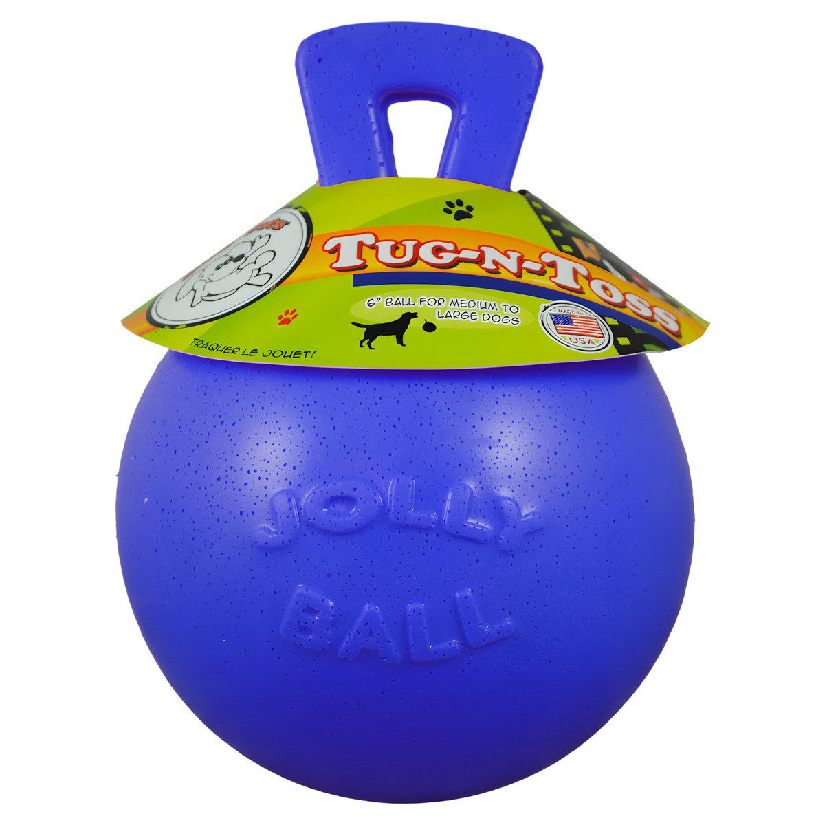 Holland Animal Care Tierball Hundespielzeug Tug-n-Toss blau