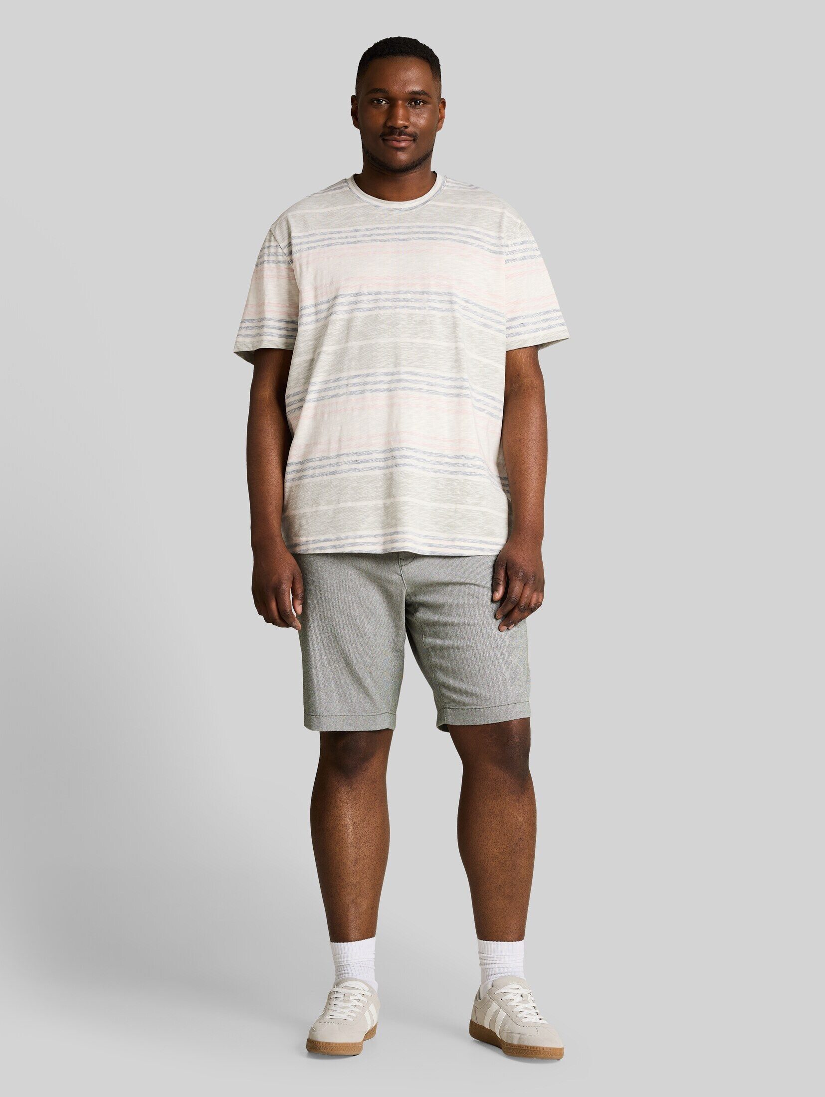 TOM TAILOR PLUS Shorts Hosen & Chino Plus Size - Chino Shorts mit Stretch