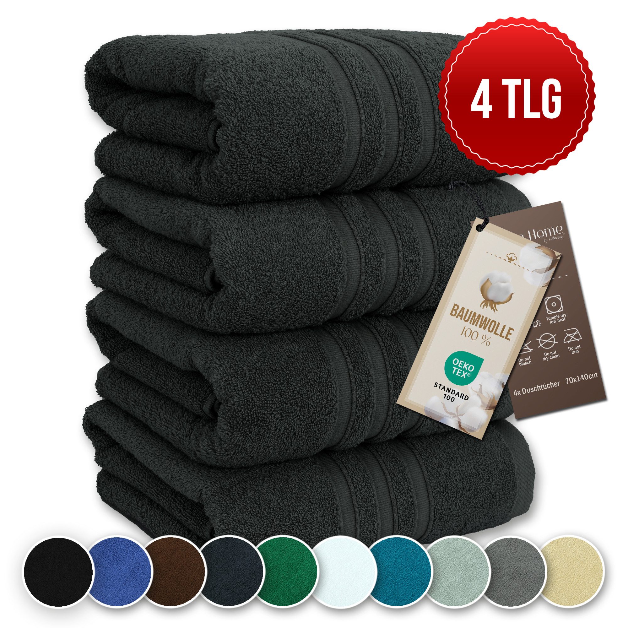 Veluna Home Badetücher Duschtücher Set, Duschtücher günstig online kaufen