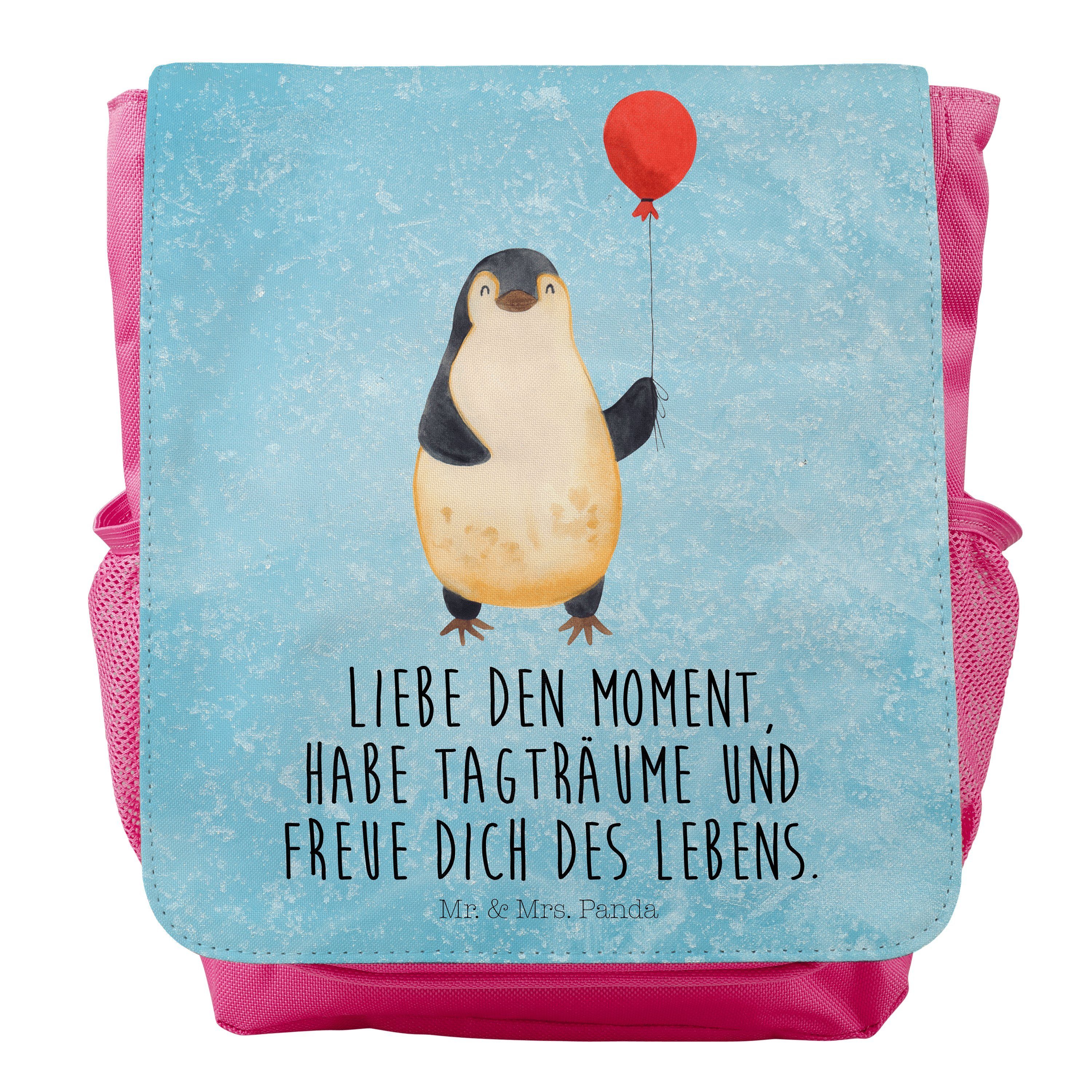 Mr. & Mrs. Panda Kinderrucksack Pinguin Luftballon - Eisblau - Geschenk, fröhlich, Rucksack, Kinder R