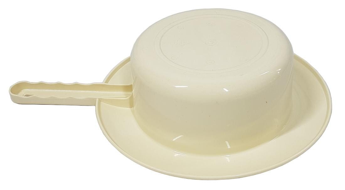 FabaCare Toilettensitzerhöhung Bettpfanne Steckbecken Stechbecken Nachttopf mit Deckel