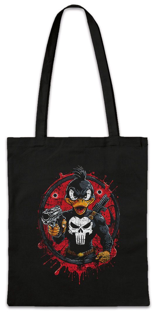 Urban Backwoods Beuteltasche Vigilante Duck Stofftasche Skull Logo Toon Car günstig online kaufen