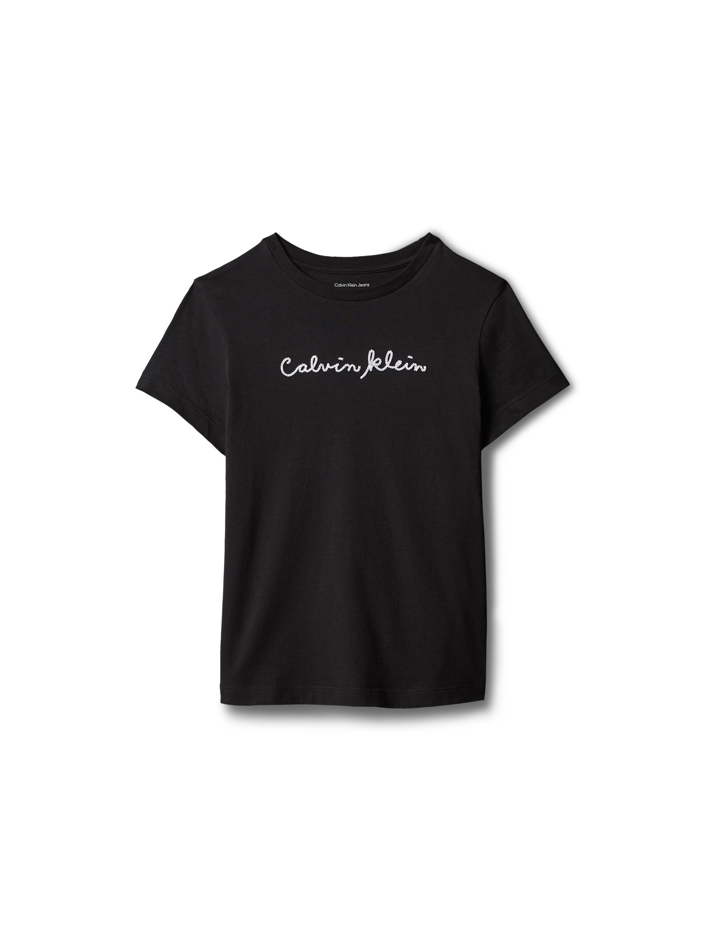 Calvin Klein Jeans T-Shirt Rundhalsausschnitt, Slim Fit, reine Baumwolle – Bild 5 von 5