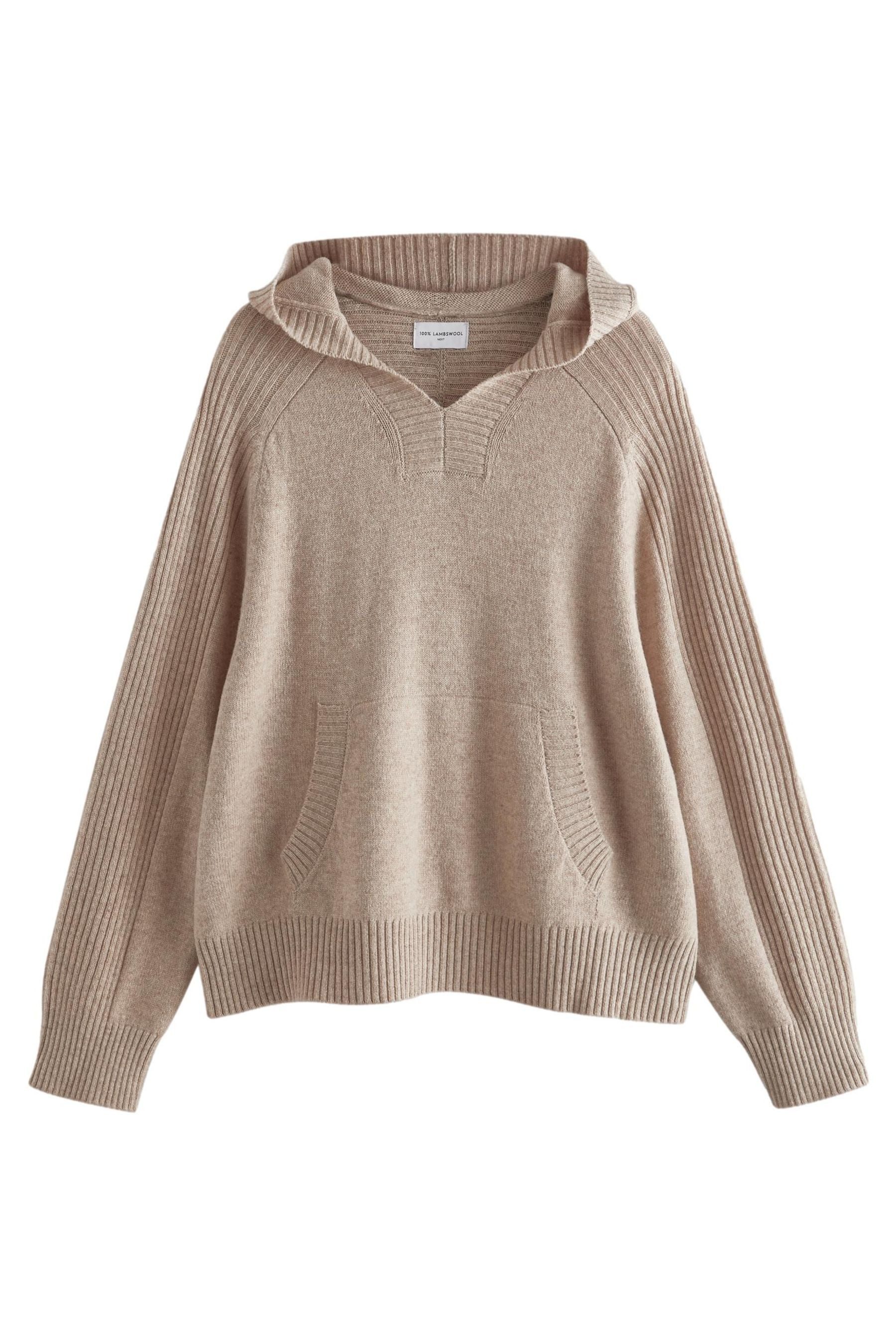 Kapuzenpullover Getrickter Kapuzenpullover au 100 % Lambswool