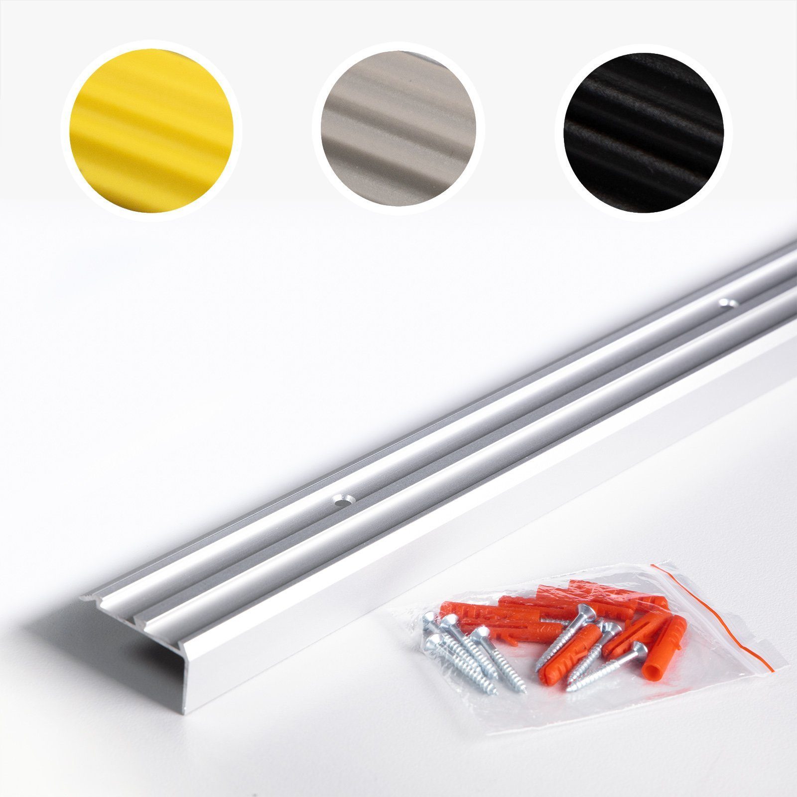 Kubus Treppenkantenprofil Power Gril Doppel-Gummi, Vorgebohrt günstig online kaufen