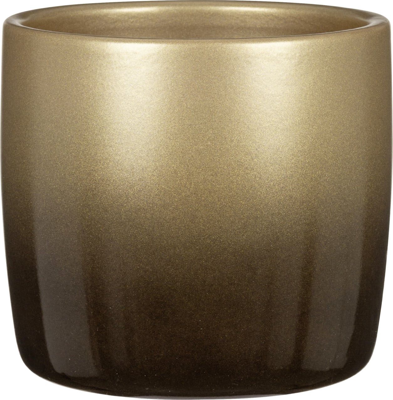 Blumentopf Scheurich Übertopf gold 13,5 x 13,5 cm Keramik