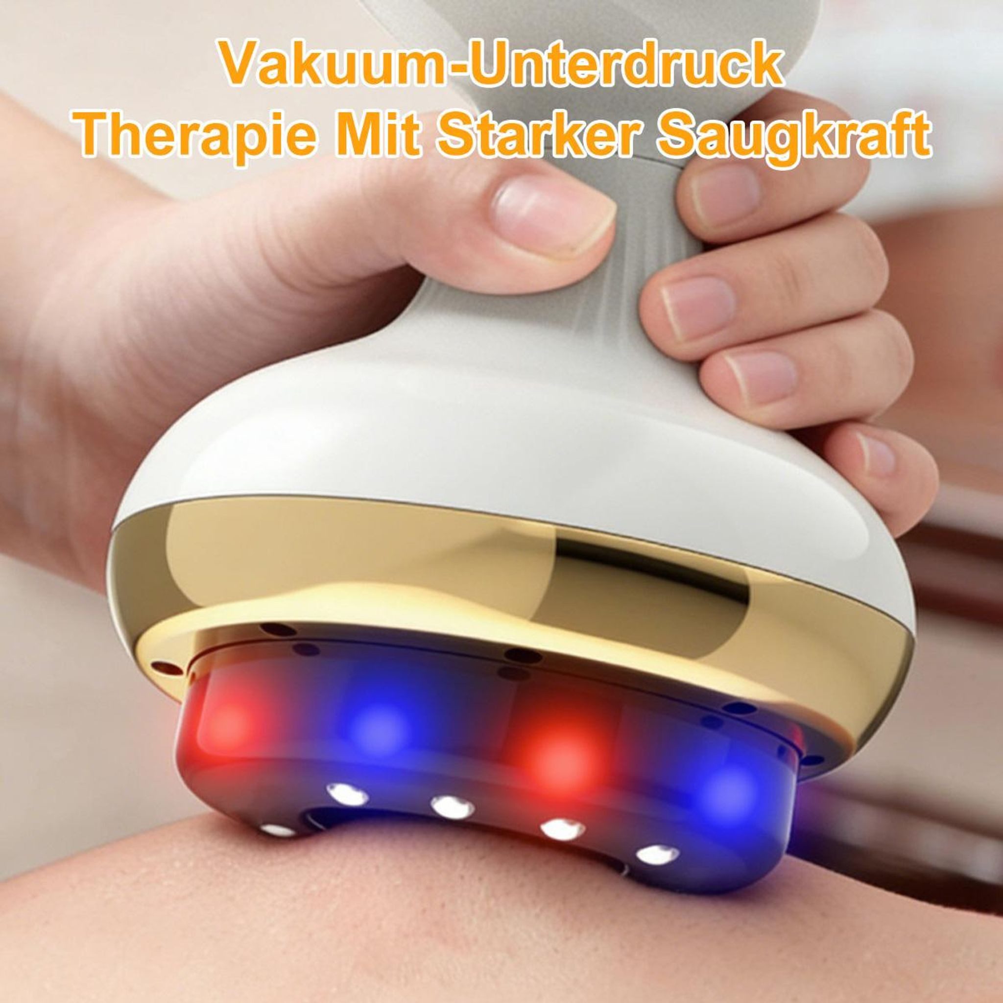 FELIXLEO Fußmassagegerät Massagegerät für Bauch Beine Po Arme 6 Heizstufen Gua Sha Schröpfen