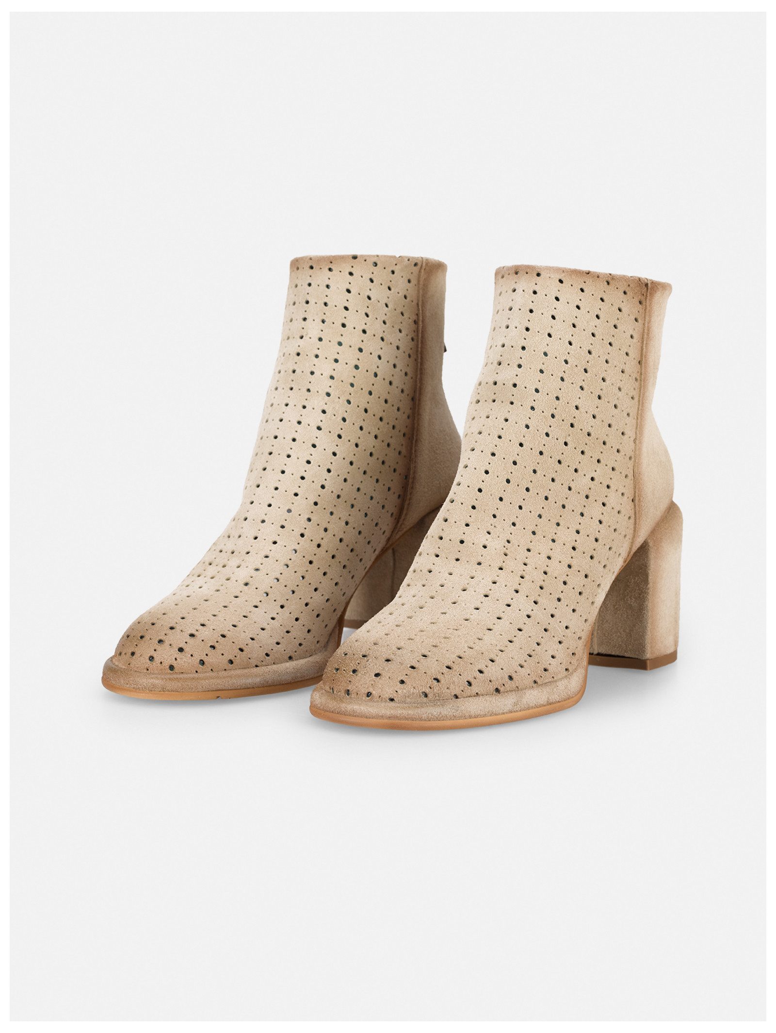 Felmini Stiefelette Leder . High-Heel-Stiefelette