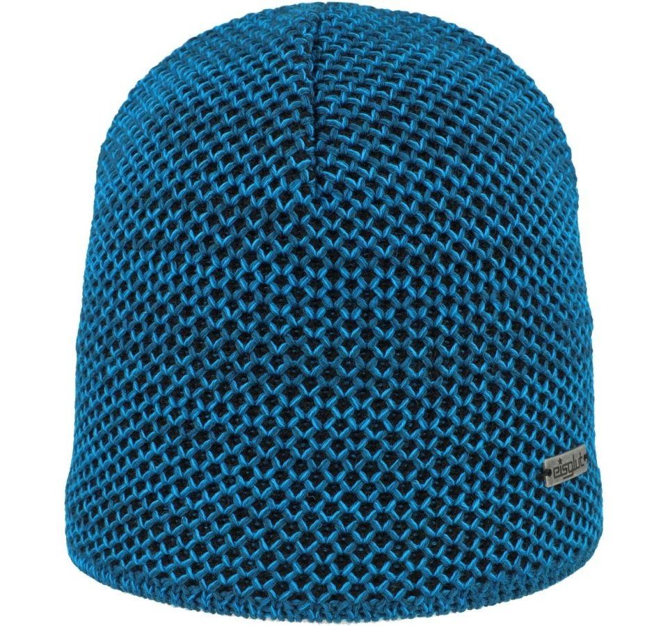 Eisglut Strickmütze Taosa Merino warme TEAL-blau Lochmuster Strickmütze