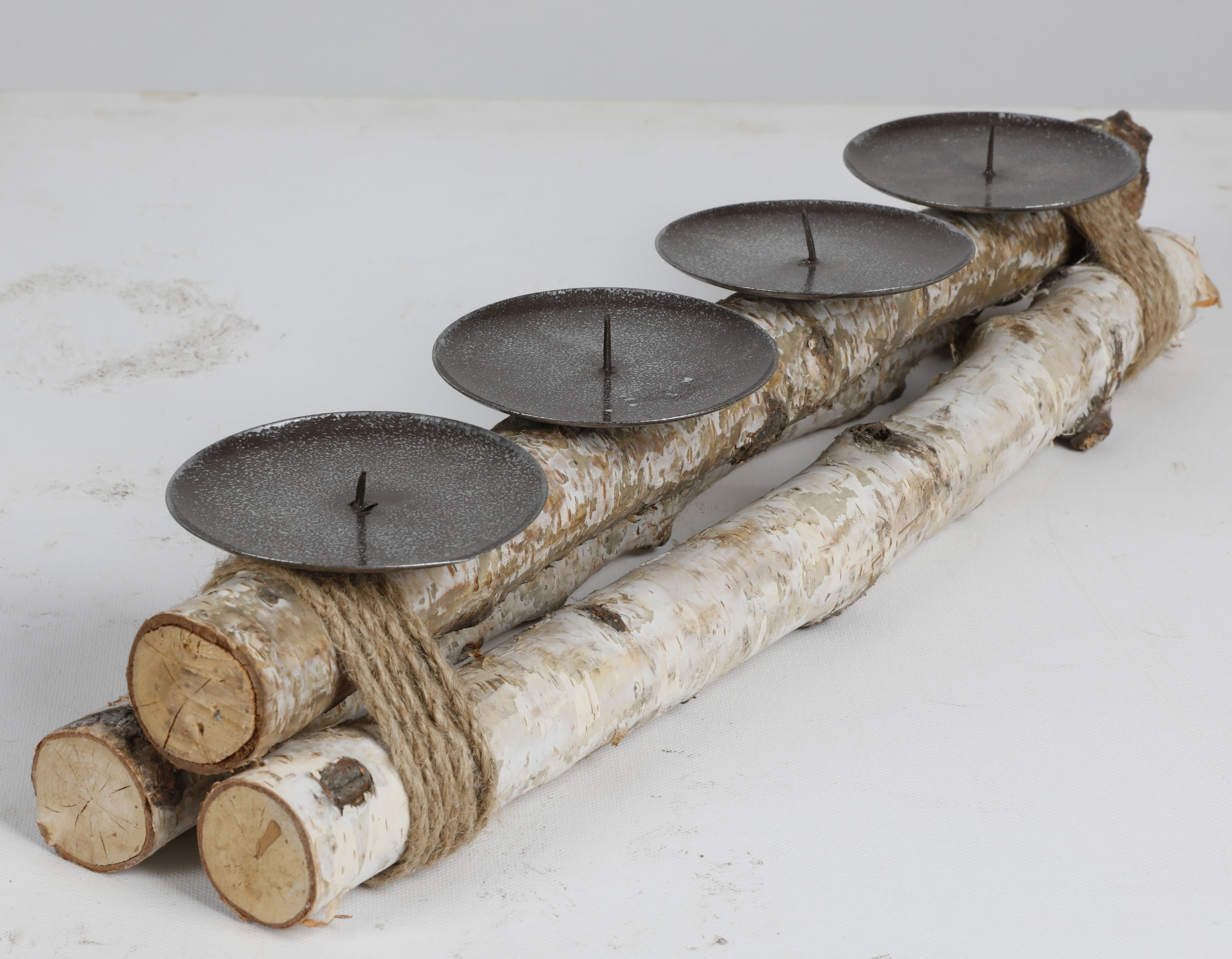 sesua Tischkerzenhalter Kerzenhalter Advent aus Birkenholz 45 cm für 4 Kerz günstig online kaufen