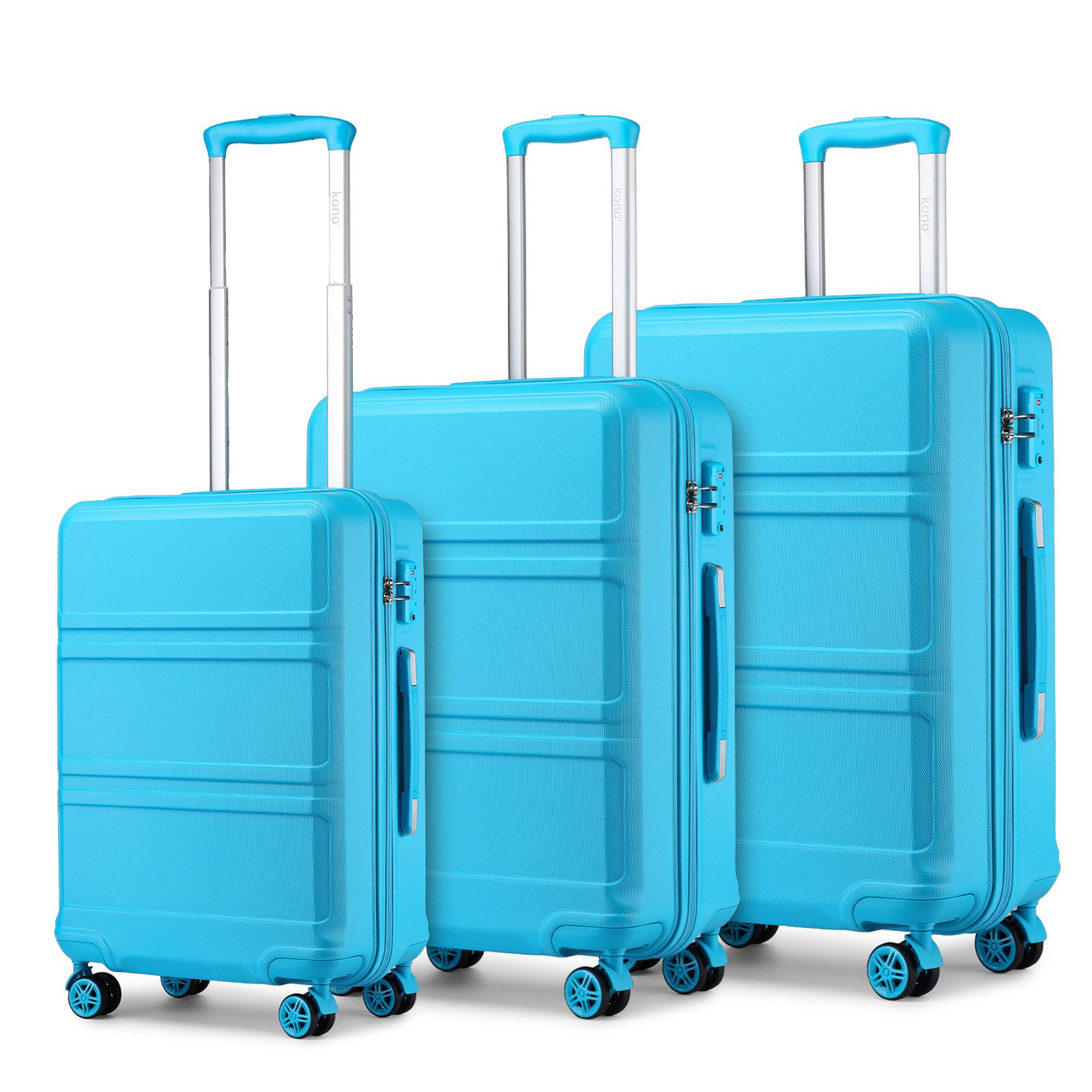 KONO Hartschalen-Trolley mit TSA-Schloss - Reisekoffer günstig online kaufen