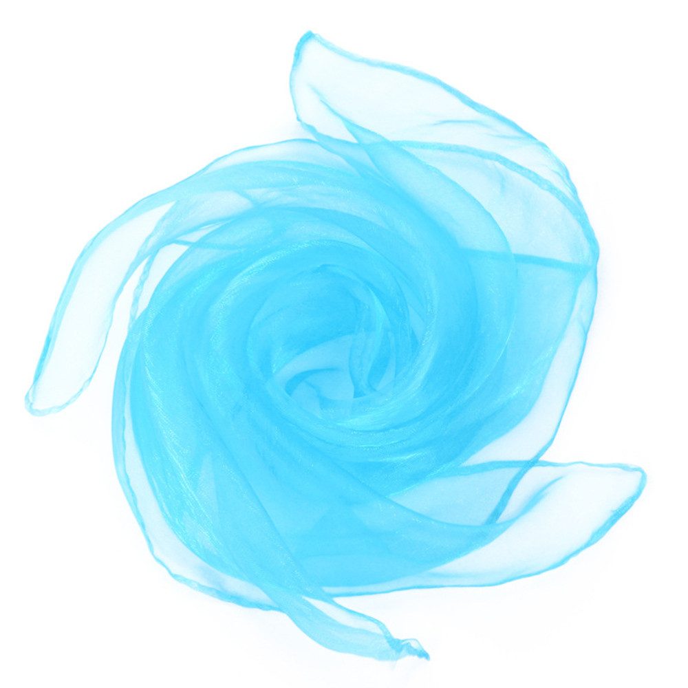 Coonoor Seidentuch 4 Stück Chiffontücher Set, Bunt Tanz Tücher,Performance Seide Schals, Kinder Mädchen Party-Aktivitäten Zubehör Dekoration