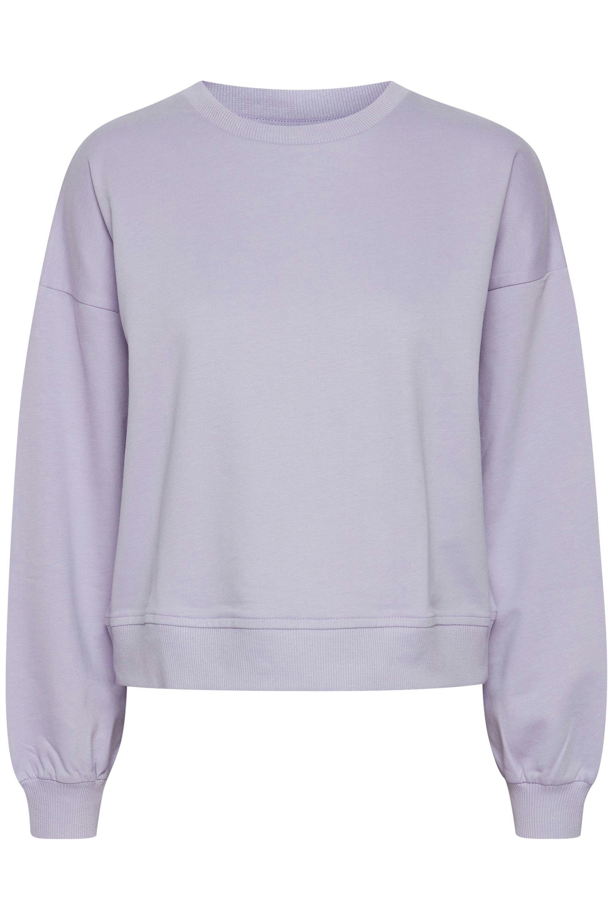 - (163812) IHVEA Sweater in Sweater Ichi Lilac Heirloom SW2 Cropped-Optik 20116000