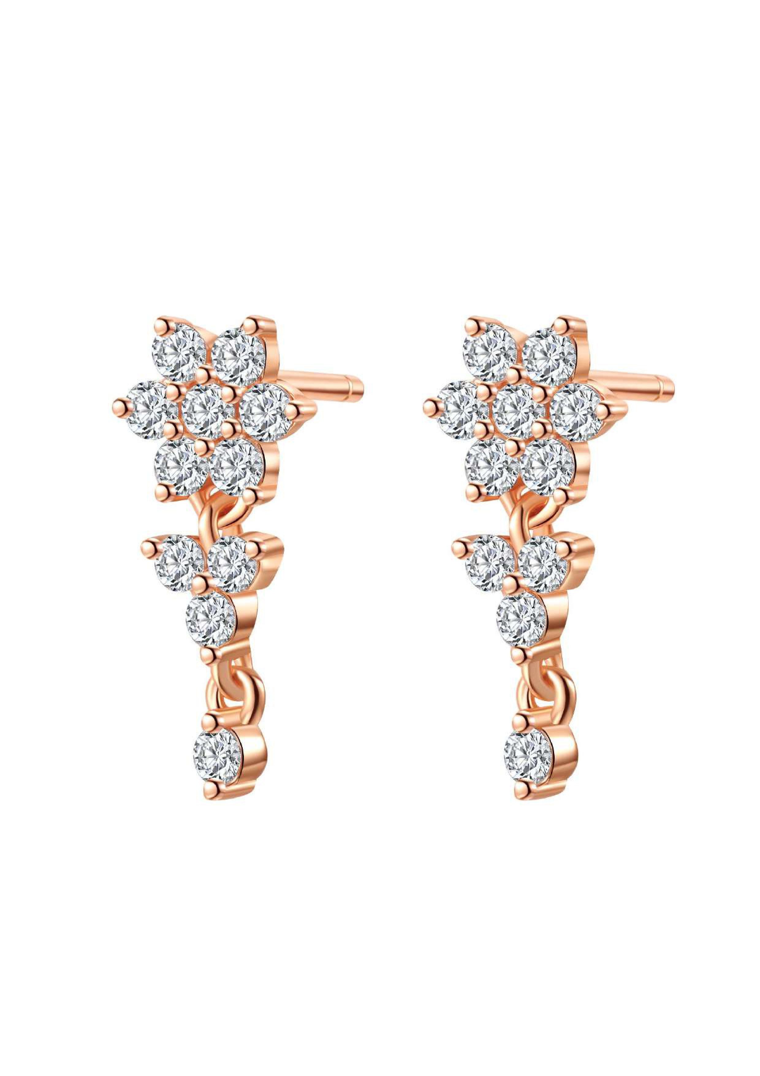 Hey Happiness Paar Ohrhänger Blume, Tropfen Ohrstecker, Hängende Damen Ohrr günstig online kaufen