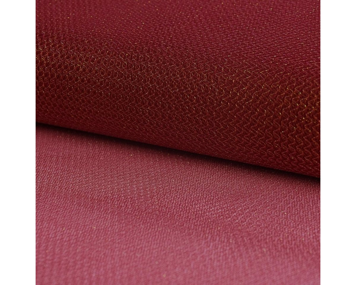 Thumbnail - SCHÖNER LEBEN. Stoff Faschingsstoff Tüll Glitzertüll rot Glitzer 1,5m Breite