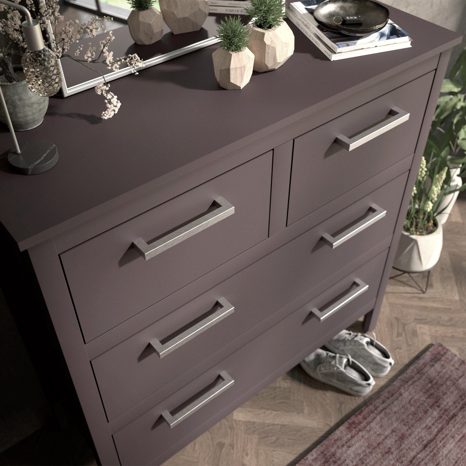 SO-TECH® Möbelgriff FormLine EDGE, echt Edelstahl, Lochabstand 160 mm (1-St), Länge 175 mm, Höhe 35 mm, 1 Stück inkl. Schrauben