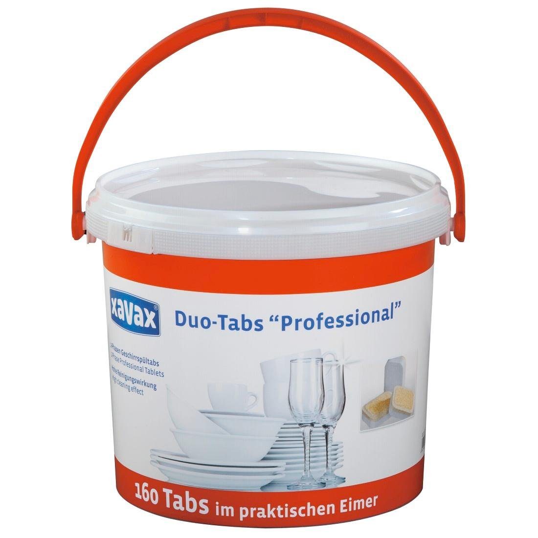 Xavax Reinigungs-Set Profi Spülmaschinen Tabs, 160 Stück, Haushaltsreiniger, 160 Stück