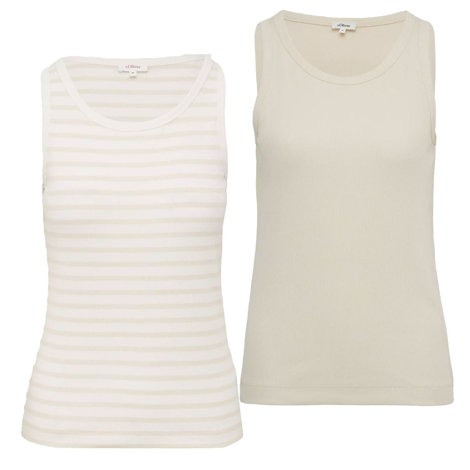 s.Oliver T-Shirt Basic (1-tlg) uni oder gestreift günstig online kaufen