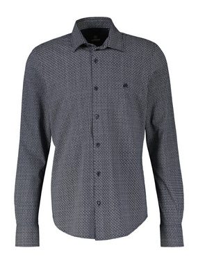 LERROS Fleecehemd LERROS Jerseyhemd mit Mini-AOP