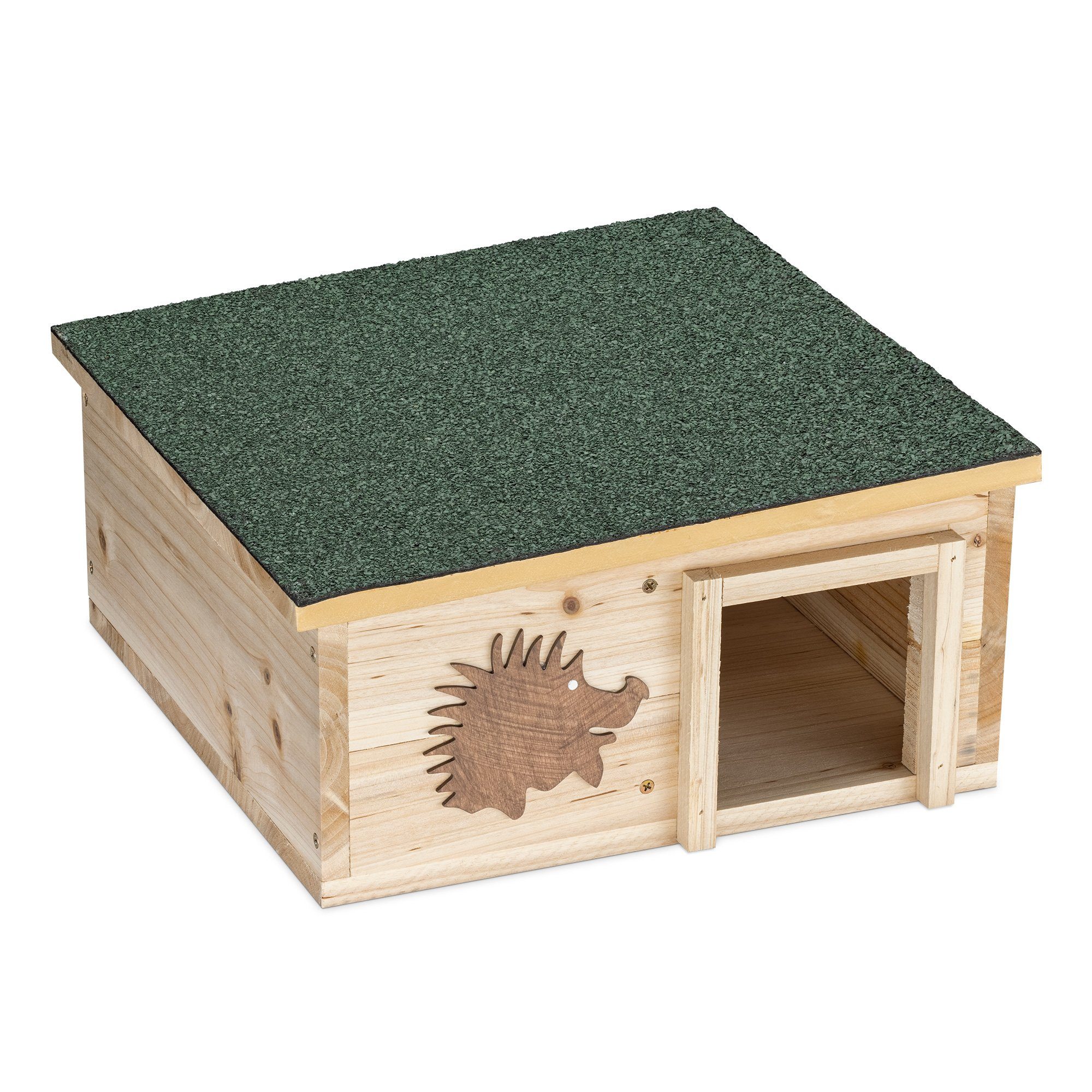 Tierhaus Igelhäuschen für Sommer und Winter - wetterfest und katzensicher