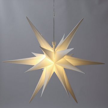 MARELIDA LED-Stern für außen LED Outdoor 3D Stern Leuchtstern hängend D: 75cm Weihnachtsstern, LED Classic, warmweiß (2100K bis 3000K)
