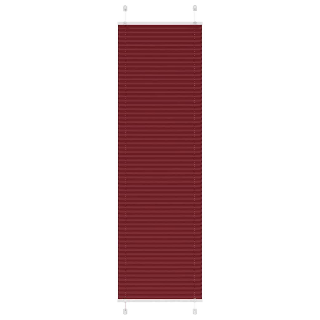 vidaXL Jalousie 55 x 200 cm Plissee Bordeauxrot 55x200 cm Stoffbreite 54,4 cm Polyeste