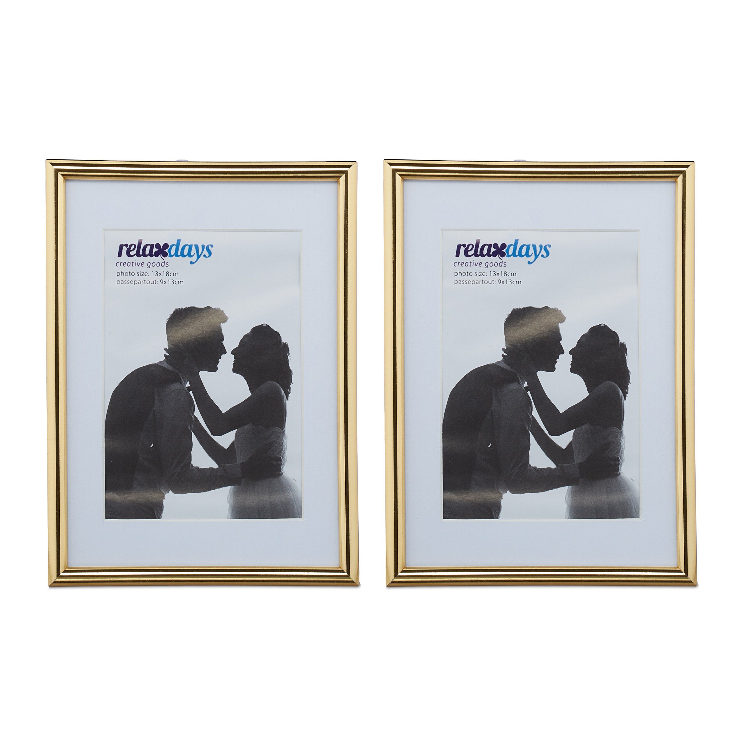 relaxdays Bilderrahmen 2er Set 13 x günstig online kaufen