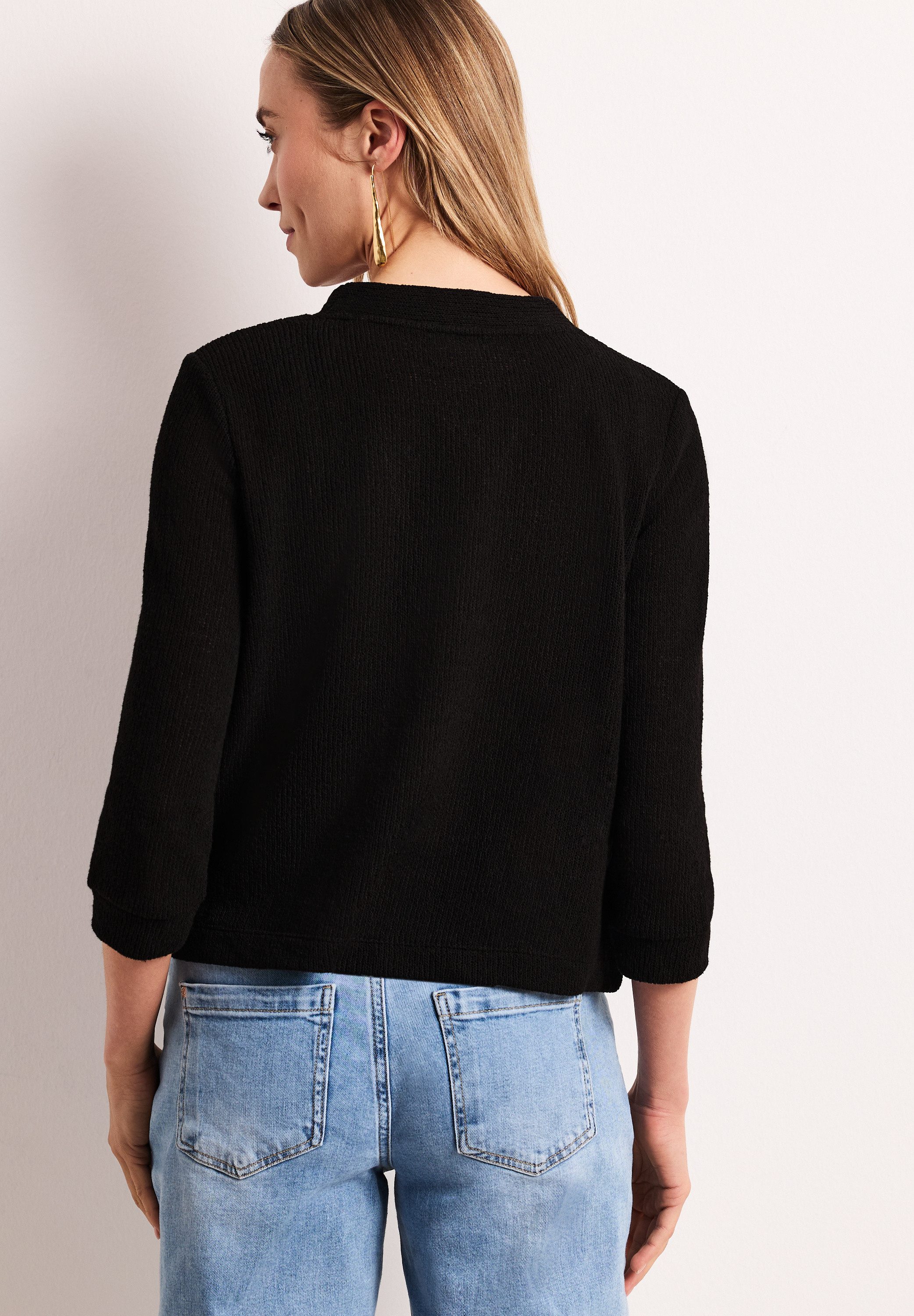 STREET ONE Cardigan aus elastischem Materialmix