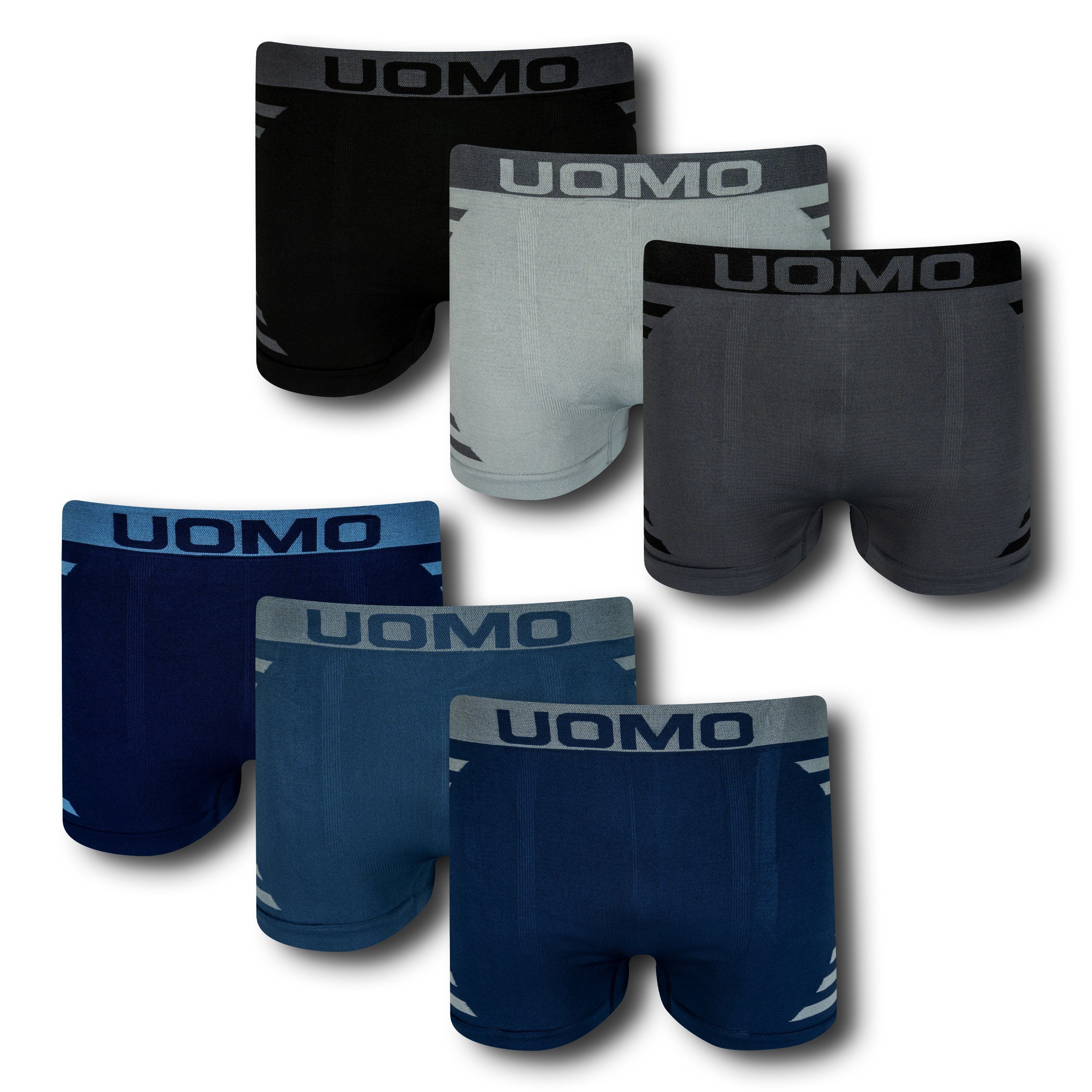 TEXEMP Herren Seamless Trunks (Packung, Microfaser Shorts XL/XXL Unterhose M/L 10er Boxershorts Pack Boxershorts 10er-Pack) Boxer Retroshorts Unterwäsche