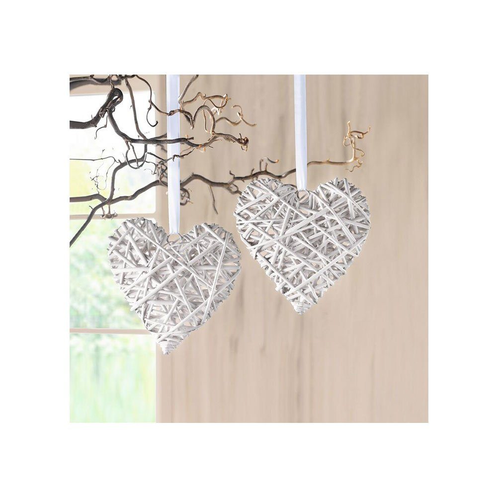Holz ''Love'' Herz Hängedekoration Dekohänger für Hochzeit Zimmer Wand 