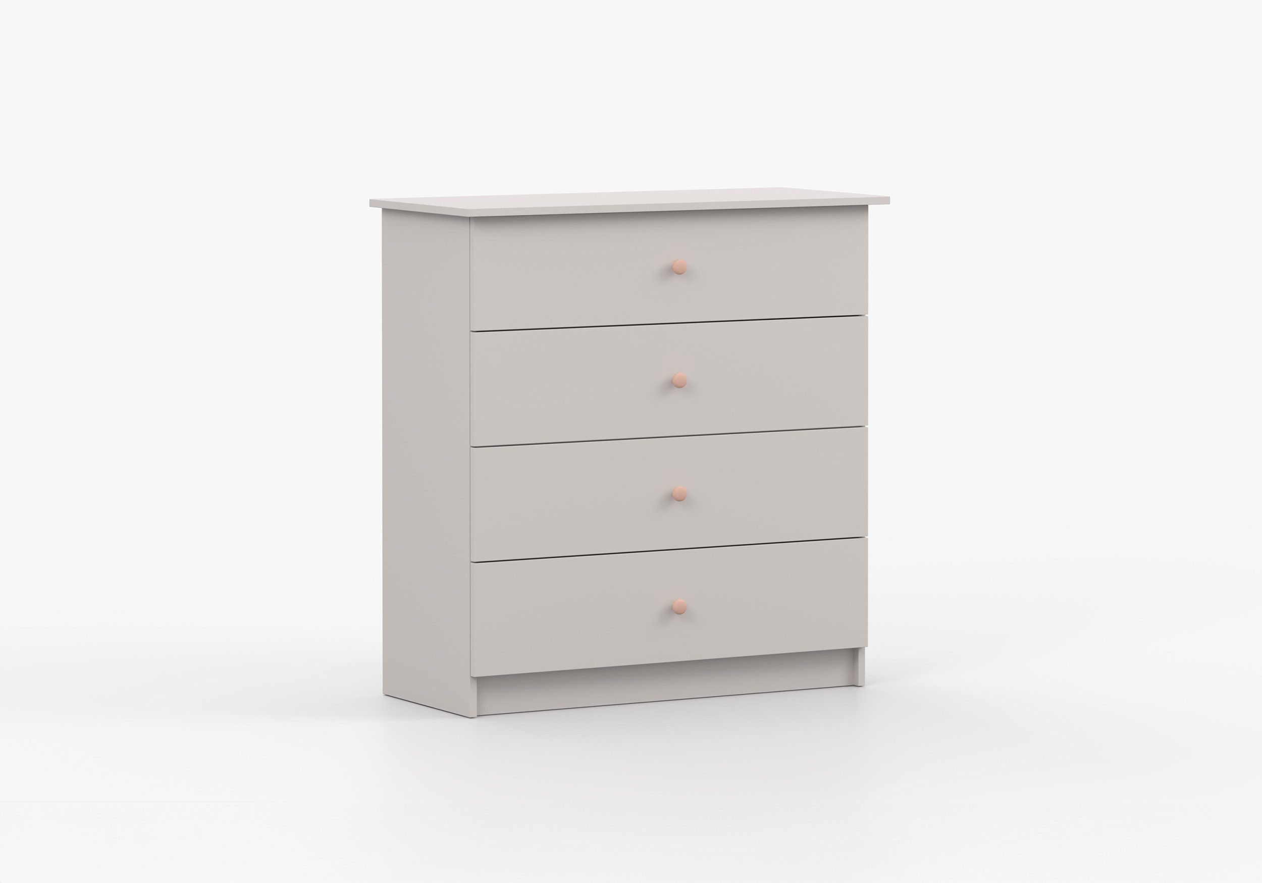 MOEBLO Kommode Fizzy (Moderne Kinderzimmer Kommode mit 4 Schubladen, viel Stauraum & langlebig, Sideboard Wohnzimmer Kommode Schlafzimmer Komodenschrank Highboard), (BxHxT): 95 x 99,5 x 43 cm
