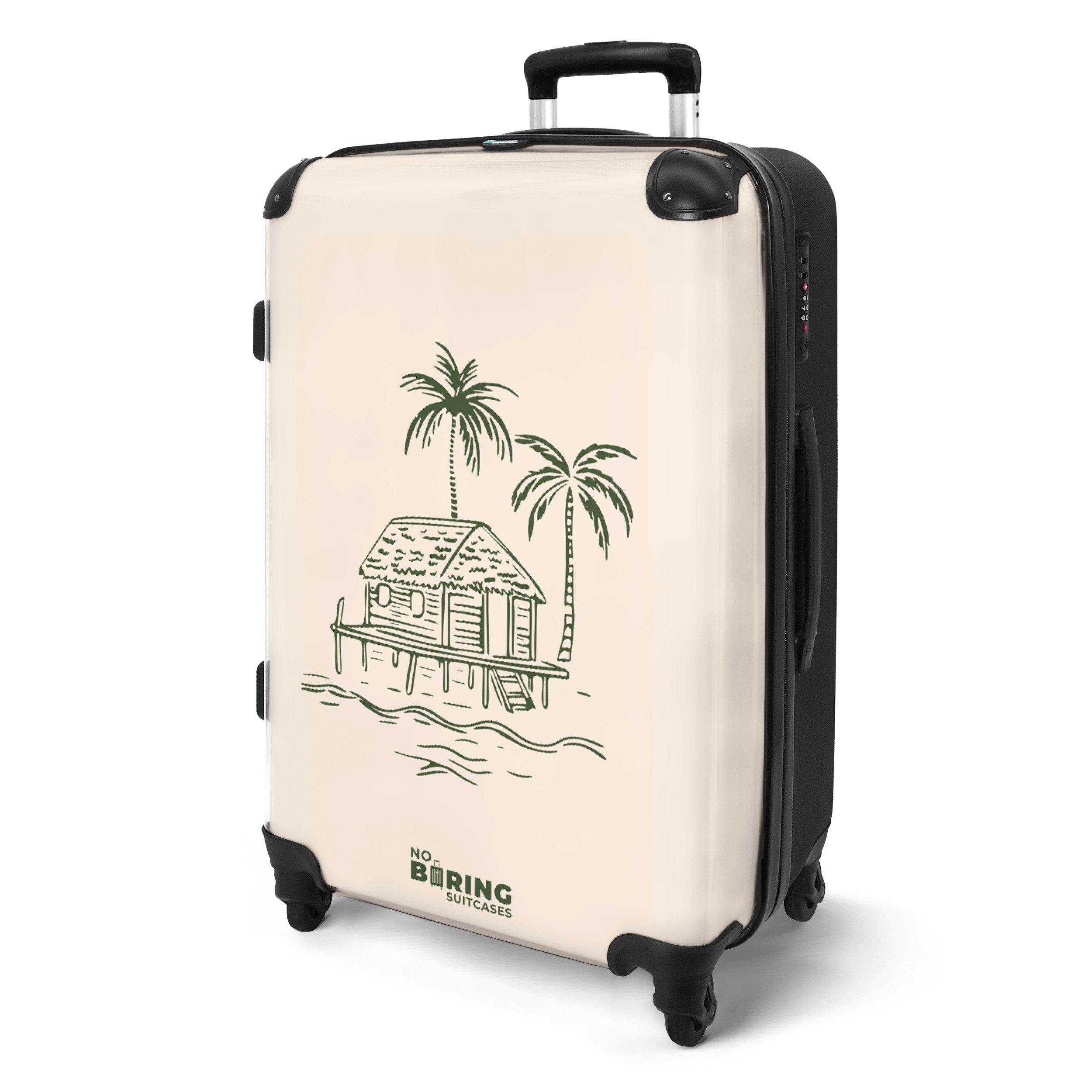 NoBoringSuitcases.com© Hartschalen-Trolley Strandhaus in Beige und günstig online kaufen