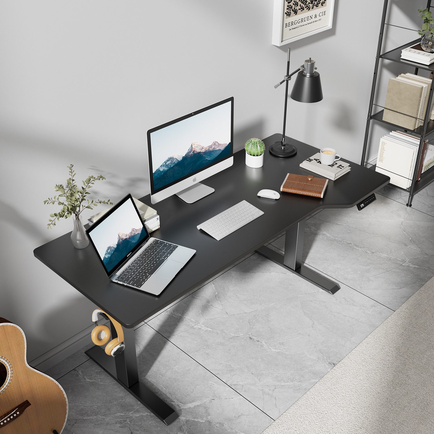 HOMALL Schreibtisch höhenverstellbaren Schreibtisch elektrischen 160*70/180 günstig online kaufen