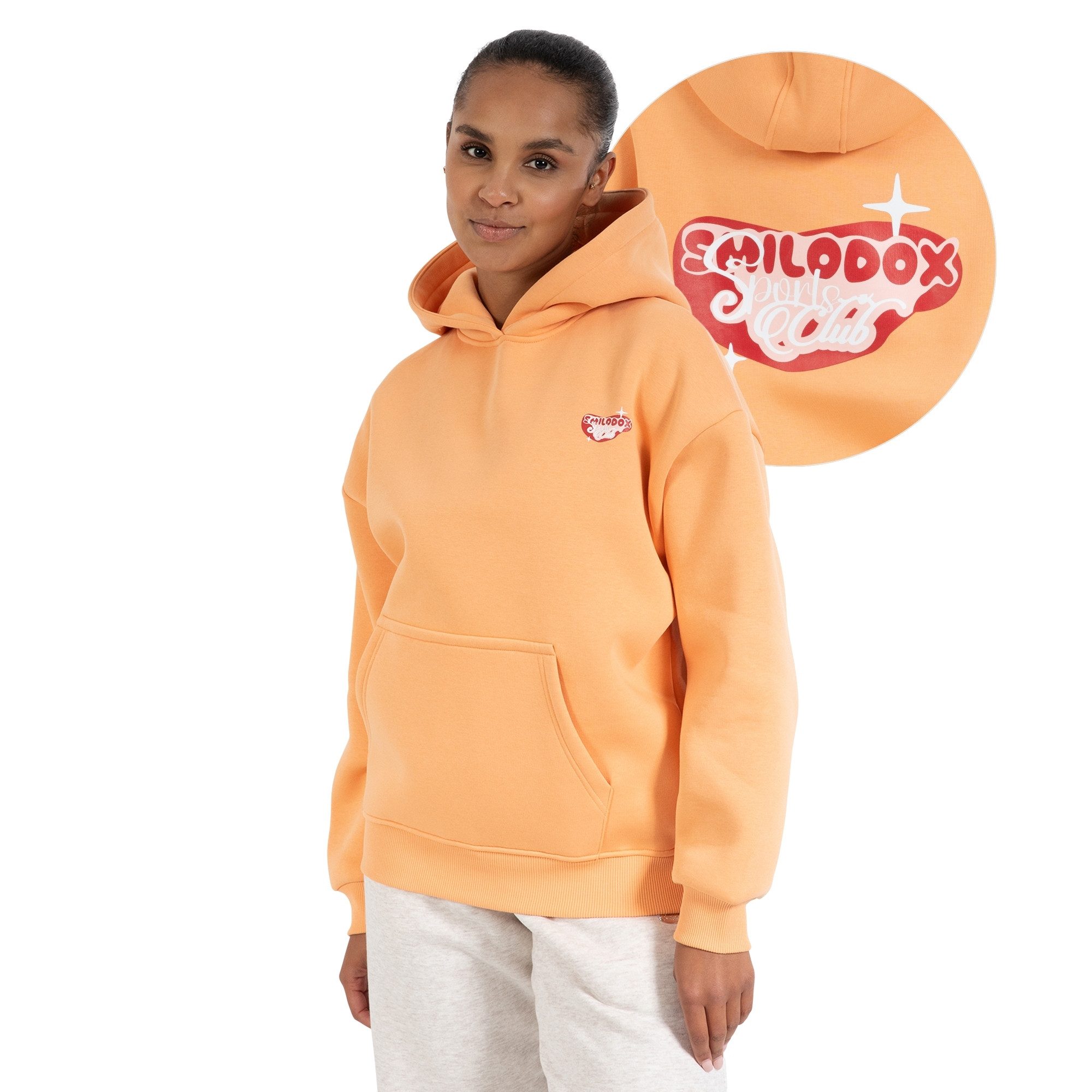 Smilodox Hoodie Riva, Kapuzenpullover Oversize Fit mit großer Kapuze und He günstig online kaufen