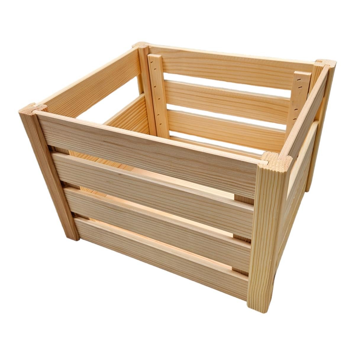 Teramico Holzkiste Unbehandelte Holzkiste, 34,5cm, Aufbewahrungsbox günstig online kaufen