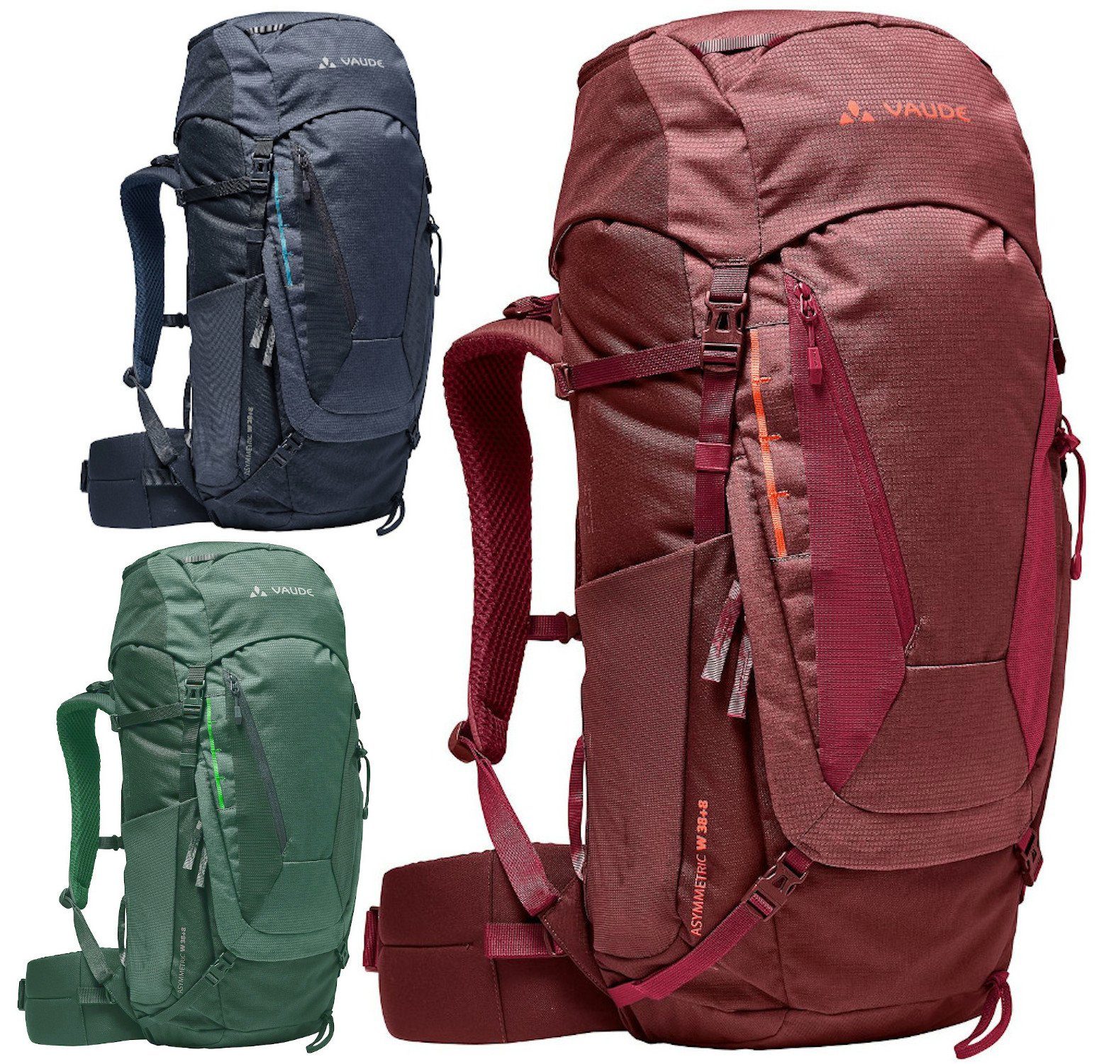 VAUDE Trekkingrucksack Asymmetric 38+8 Wanderrucksack günstig online kaufen