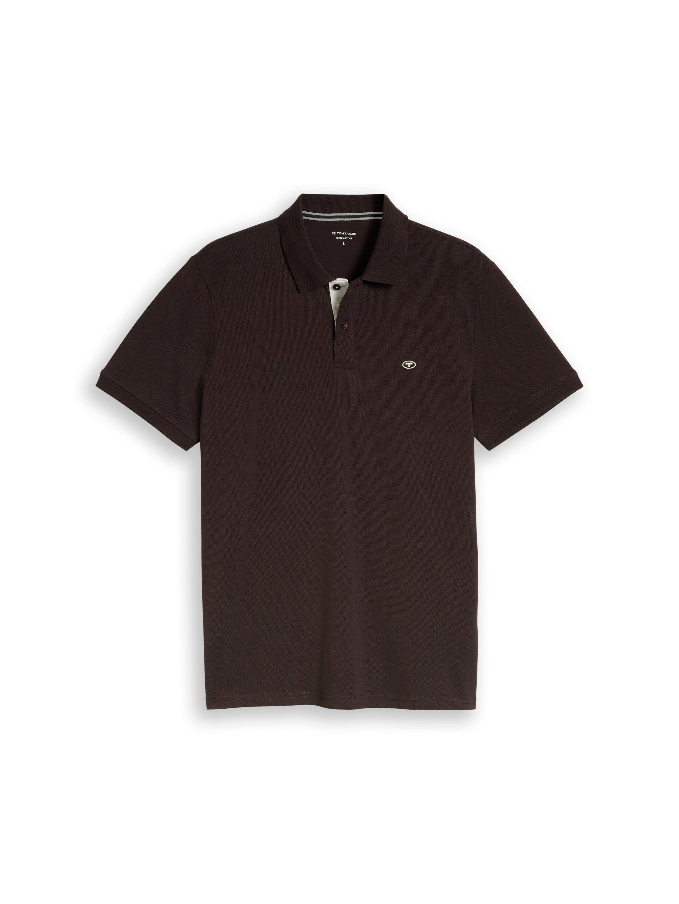 TOM TAILOR Poloshirt Regular mit Knopfleiste und Logo – Bild 5 von 5