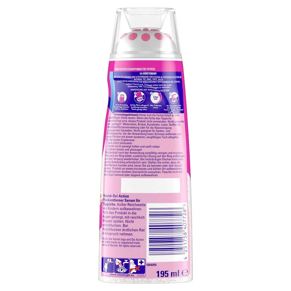 VANISH Vanish Oxi Action POLSTER & TEPPICH SERUM Teppichreiniger 195 ml Teppichreiniger