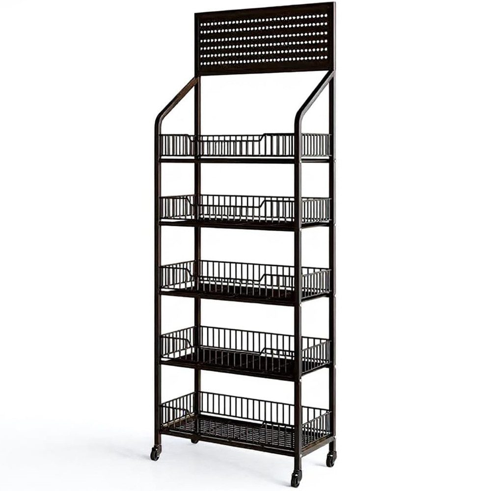 GarveeMore Regal 5 Etagen Ausstellungsrega Supermarkt günstig online kaufen