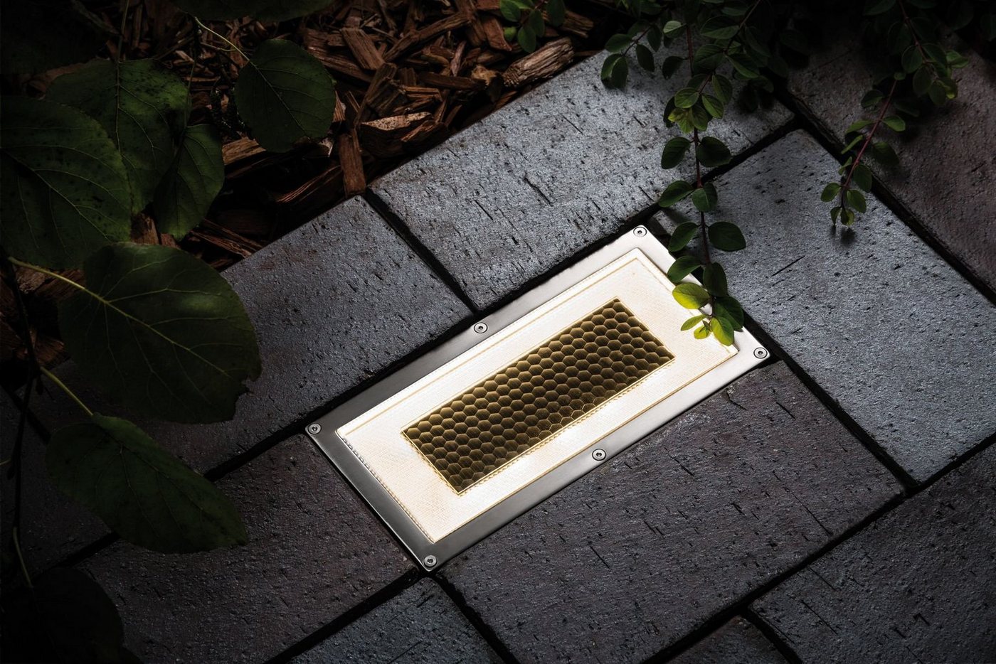 Paulmann LED Einbauleuchte »Box«, Bodeneinbauleuchten-Set, Solar, Edelstahl-HomeTrends